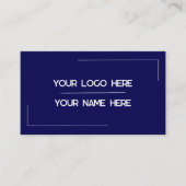 Aangepaste logo naam minimalistische moderne profe visitekaartje (Voorkant)