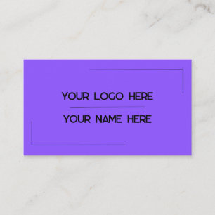 Aangepaste logo naam minimalistische moderne profe visitekaartje
