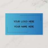 Aangepaste logo naam minimalistische moderne profe visitekaartje (Voorkant)