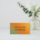 Aangepaste logo naam minimalistische moderne profe visitekaartje (Staand voorkant)