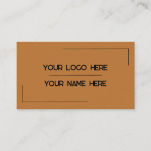 Aangepaste logo naam minimalistische moderne profe visitekaartje