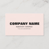 Aangepaste logo naam moderne minimalistische QR-co Visitekaartje (Voorkant)