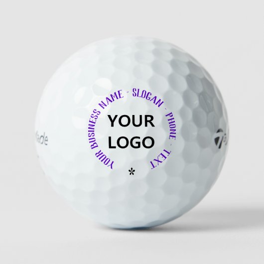 Aangepaste Logo Naam Slogan Stamps Golfballen Sjab (Voorkant)
