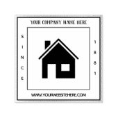 Aangepaste Logo Naam Start Jaar Info Bedrijfstempe Zelfinktende Stempel (Design)