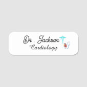 Aangepaste logo naam tag voor cardioloog (Voorkant)