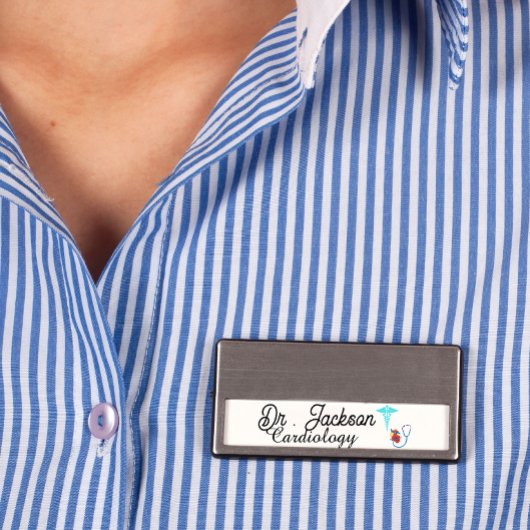 Aangepaste logo naam tag voor cardioloog