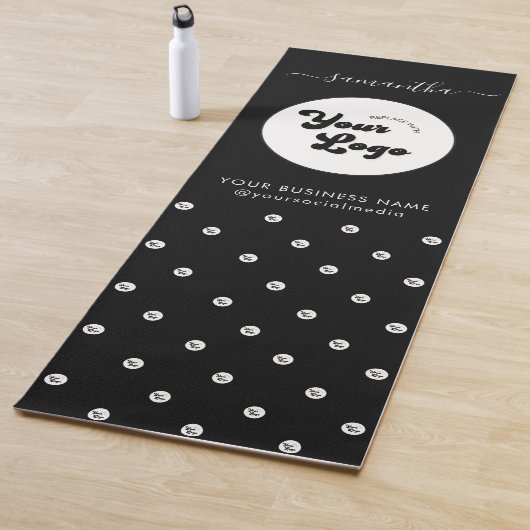 Aangepaste Logo Naam Tekst Modern Bedrijf Yogamat (In situ)