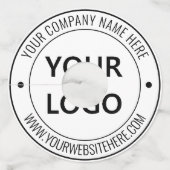 Aangepaste logo naam tekst Uw bedrijf Wijn glas la Wijnglaslabel (Achterkant)