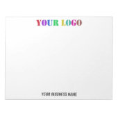 Aangepaste Logo Naam Tekst Zakelijke laptop - Prom Notitieblok (Voorkant)