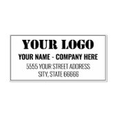 Aangepaste Logo Naam Uw adres Zelfinkkend stempel (Design)