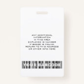 Aangepaste Logo Naam van de  van de Fotobalie van  Badge (Achterkant)