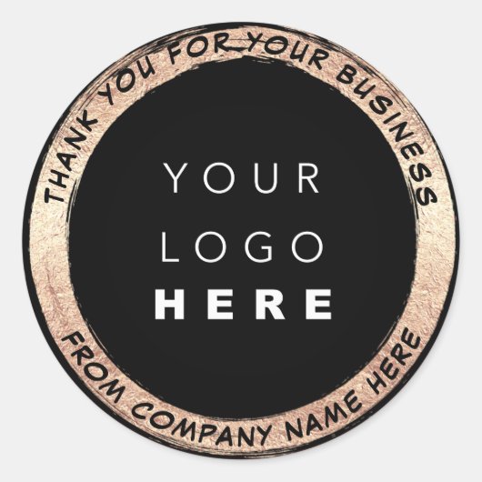 Aangepaste Logo Naam Web Seal Gold Online Winkelen Ronde Sticker (Voorkant)