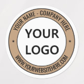 Aangepaste Logo Naam Website Aangepaste kleuren St Labels (Design 2)