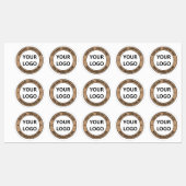 Aangepaste Logo Naam Website Aangepaste kleuren St Labels (Vel)