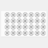 Aangepaste Logo Naam Website Bedrijfslabels Sjablo Labels (Vel)