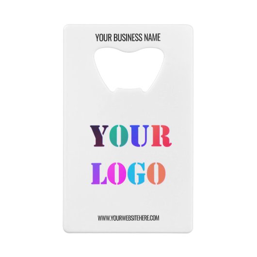 Aangepaste Logo Naam Website Credit Kaart Bottle O Creditkaart Flessenopener (Achterkant)