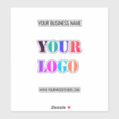 Aangepaste Logo Naam Website Gepersonaliseerde Sti Sticker (Vel)