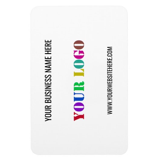 Aangepaste Logo Naam Website Promotie magneet Cade (Verticaal)