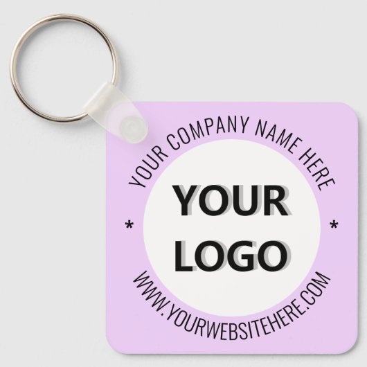 Aangepaste Logo Naam Website Promotie Sleutelhange Sleutelhanger (Voorkant)