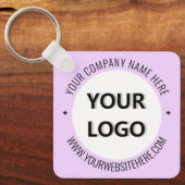 Aangepaste Logo Naam Website Promotie Sleutelhange Sleutelhanger (Voorkant)