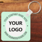 Aangepaste Logo Naam Website Promotie Sleutelhange Sleutelhanger (Achterkant)