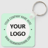 Aangepaste Logo Naam Website Promotie Sleutelhange Sleutelhanger (Achterkant)