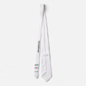 Aangepaste Logo Naam Website Promotie Stropdas (Achterkant)