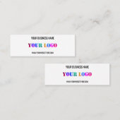 Aangepaste Logo Naam Website Promotie Visitekaartj Mini Visitekaartje (Voorkant / Achterkant)