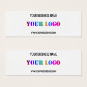 Aangepaste Logo Naam Website Promotie Visitekaartj Mini Visitekaartjes (Voorkant /achterkant)