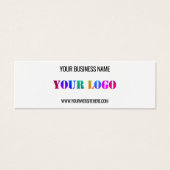 Aangepaste Logo Naam Website Promotie Visitekaartj Mini Visitekaartjes (Voorkant)