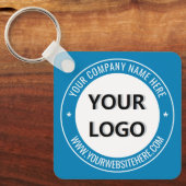 Aangepaste Logo Naam Website Sleutelhanger Promoti (Voorkant)