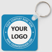Aangepaste Logo Naam Website Sleutelhanger Promoti (Achterkant)