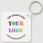 Aangepaste Logo Naam Website Sleutelhanger Promoti (Achterkant)