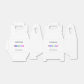 Aangepaste Logo naam Website speciale acties Bedankdoosjes (Uitgevouwen)