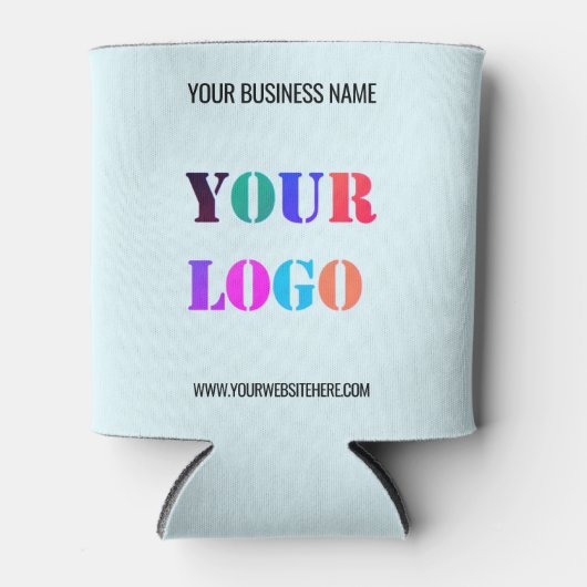 Aangepaste Logo naam Website speciale acties Blikjeskoeler (Voorkant)