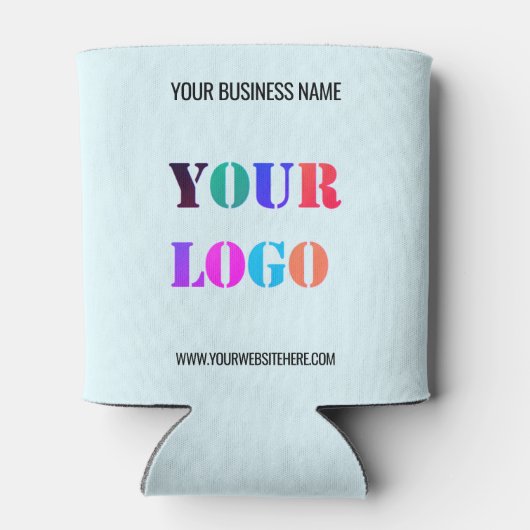 Aangepaste Logo naam Website speciale acties Blikjeskoeler (Achterkant)