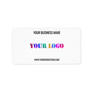 Aangepaste Logo naam Website speciale acties Etiket