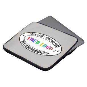 Aangepaste Logo naam Website speciale acties Laptop Sleeve