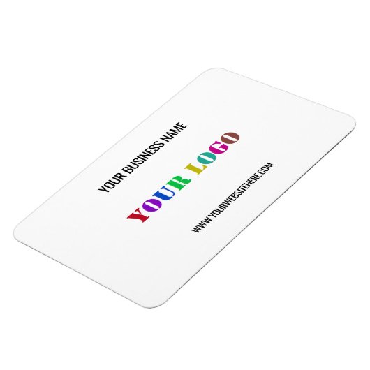 Aangepaste Logo naam Website speciale acties Magneet (Linkerzijde)