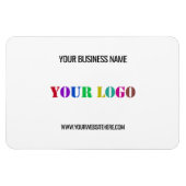 Aangepaste Logo naam Website speciale acties Magneet (Horizontaal)