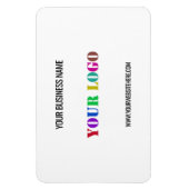 Aangepaste Logo naam Website speciale acties Magneet (Verticaal)