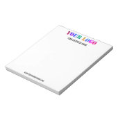 Aangepaste Logo naam Website speciale acties Notitieblok (Linkerzijde)