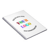 Aangepaste Logo naam Website speciale acties Notitieboek (Rechterzijde)