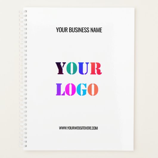 Aangepaste Logo naam Website speciale acties Planner (Voorkant)