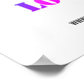 Aangepaste Logo naam Website speciale acties Poster (Hoek)
