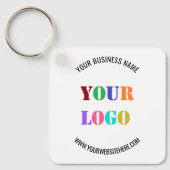 Aangepaste Logo naam Website speciale acties Sleutelhanger (Voorkant)