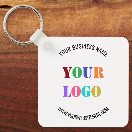 Aangepaste Logo naam Website speciale acties Sleutelhanger (Voorkant)