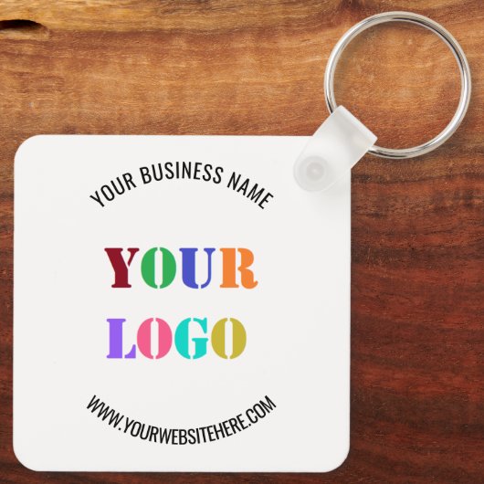 Aangepaste Logo naam Website speciale acties Sleutelhanger (Achterkant)