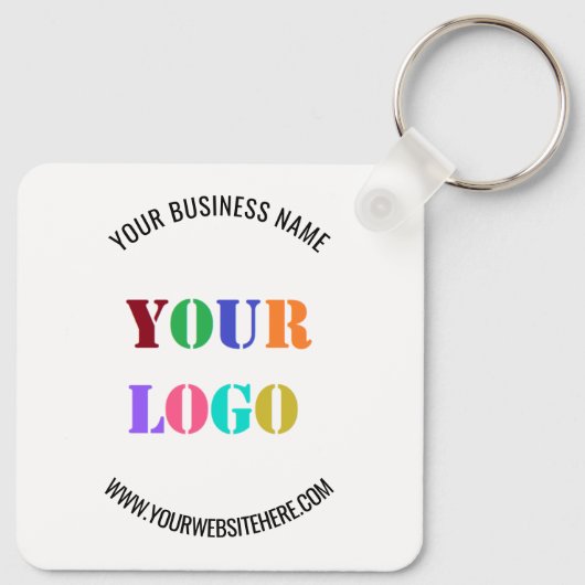 Aangepaste Logo naam Website speciale acties Sleutelhanger (Achterkant)