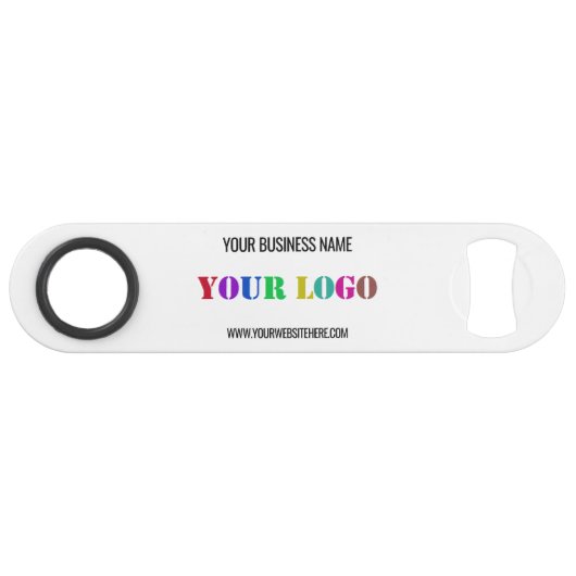 Aangepaste Logo naam Website speciale acties Speed Flessenopener (Voorkant (Horizontaal))